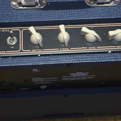 Vox AC4C1-BL Limited Edition 4-Watt 1x10" Guitar Combo 2012 Blue with Tygon Cloth image 5