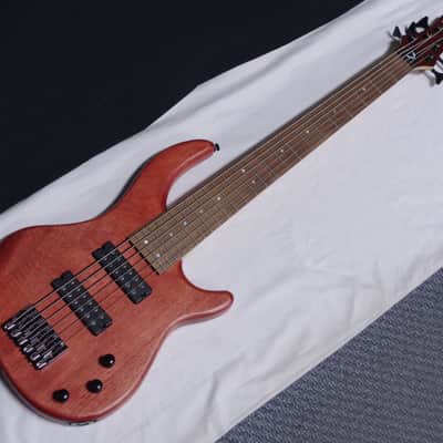 DEAN Edge 1 6-string BASS guitar NEW Vintage Mahogany w/ Light CASE B-stock NO stamp image 3
