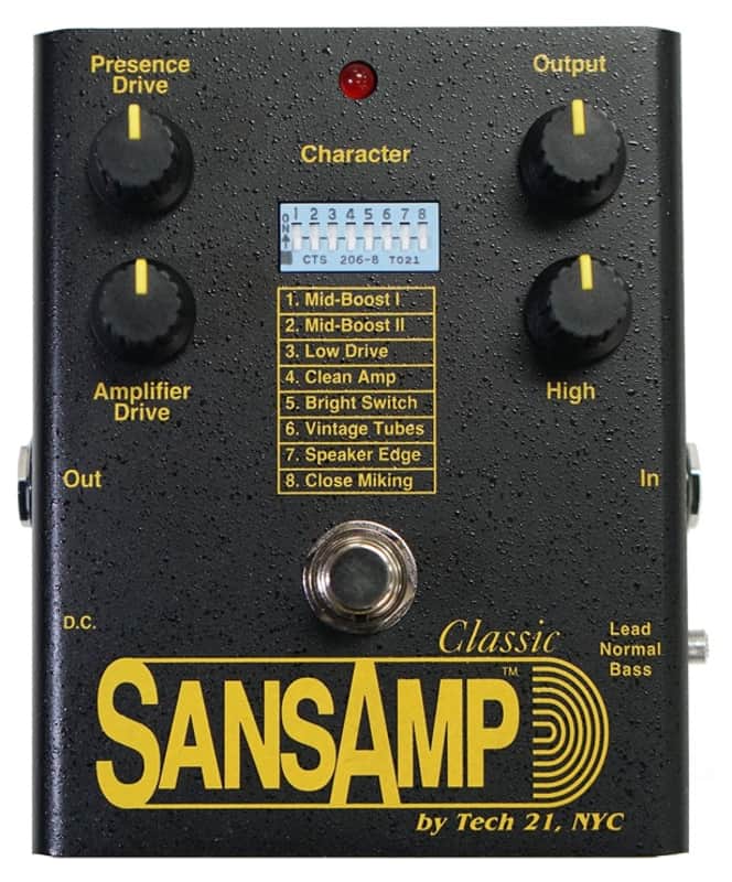 Tech 21 SansAmp Classic Tube Amp Emulator Pedal (Open Box) image 1