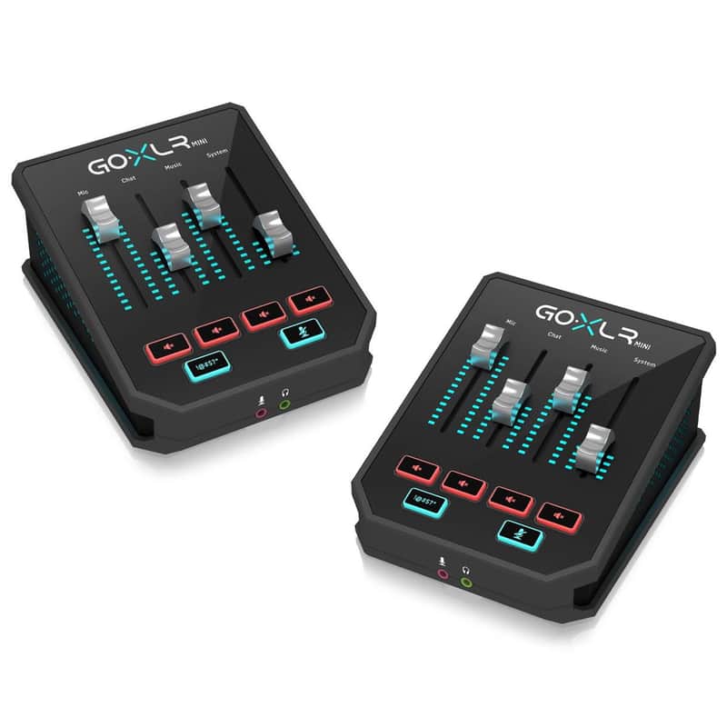 TC Helicon 2 Pack GO XLR Mini Online Broadcast Mixer with USB Audio Interface image 1