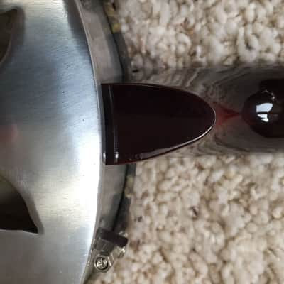 Vintage Chin Chin 4 string Banjo with Snake Skin Head image 11