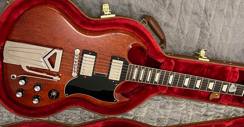 Gibson '61 SG / Les Paul 2021 Reissue with Sideways Vibrola - Heritage Cherry image 1