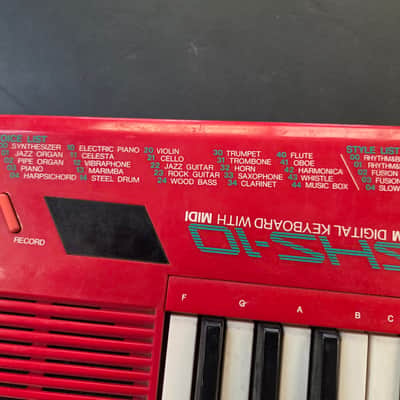 Yamaha SHS-10R Keytar 1987 - Red image 5