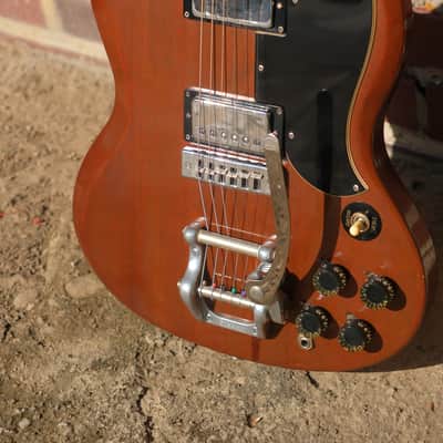 Gibson SG Standard 1974 - Walnut w/ Factory Bigsby - All Original - Exceptional "Time Capsule" Condition image 8