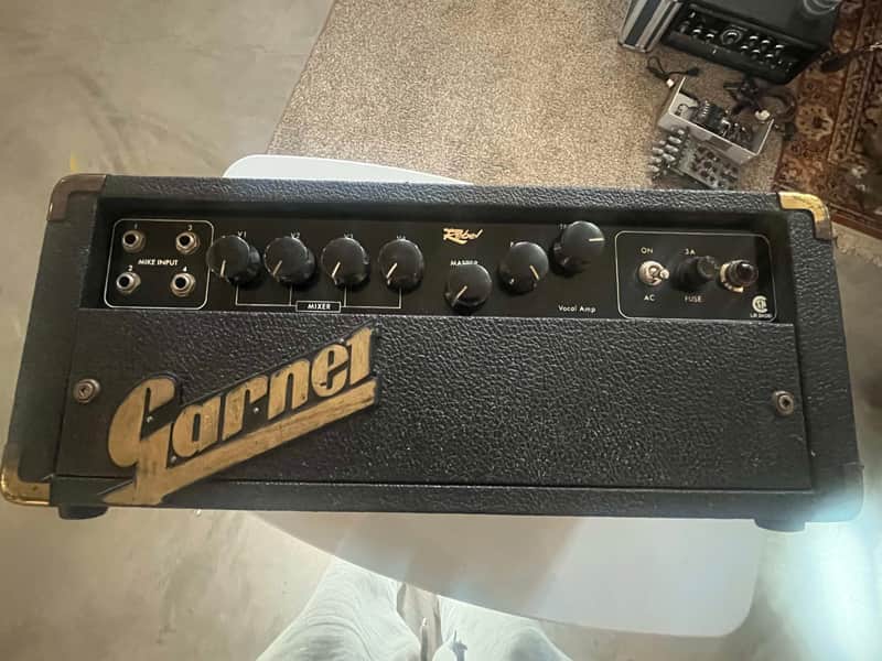 Garnet 4 channel PA head turned into Guitar amp 70's - BLACK image 1