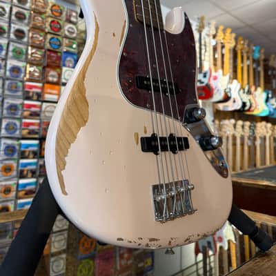 Fender Flea Artist Series Road Worn Signature Jazz Bass - Present - Shell Pink image 3