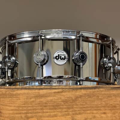 DW Collector's Series Nickel Over Brass 5.5x14 Snare Drum image 2