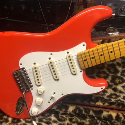 Squier Stratocaster JV series 1983 1983 Fiesta red image 2
