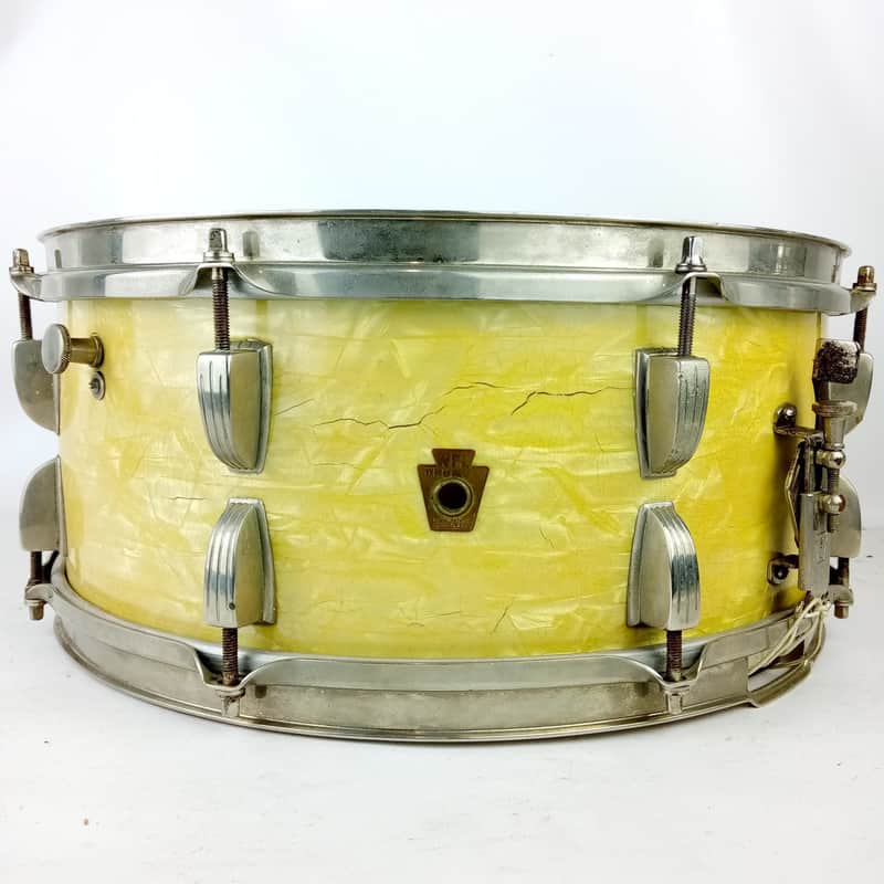 *WFL Ludwig 6.5x15"Festival Model Snare Drum WMP School Concert Nickel-Brass NOB image 1