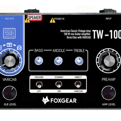 Foxgear TW-100 100W American Classic Vintage Guitar amplifier image 1