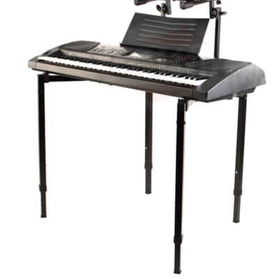 Double Piano Keyboard Stand - 2Tier Studio Stage Mixer Laptop Mount DJ Turntable image 3
