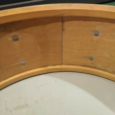 Ludwig Parade Drum 1960's-70's Gold Sparkle/Black 28x10 image 7