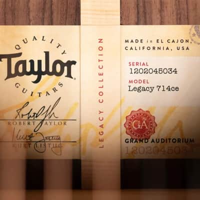 Taylor Legacy 714ce Grand Auditorium Acoustic/Electric Guitar with Hardshell Case - Demo image 21