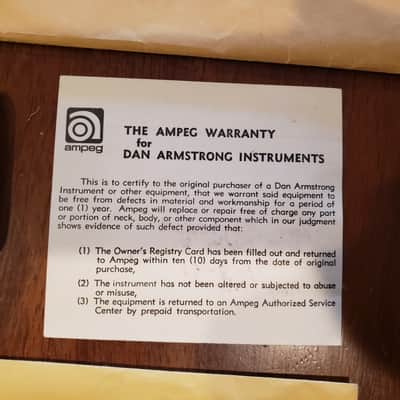 Vintage 70's Dan Armstrong Ampeg Clear Acrylic Bass -ADA6 image 22