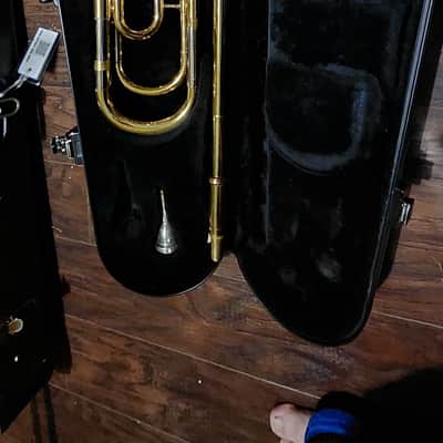 Yamaha YSL-446G Intermediate Bb/F Trombone 2010s - Lacquered Brass image 11