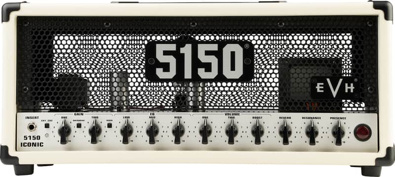 NEW* EVH 5150 ICONIC SERIES 15 WATT 6L6 TUBE AMPLIFIER HEAD IN IVORY
