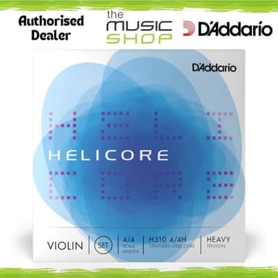 D'Addario Helicore Violin String Set, 4/4 Scale, Heavy Tension - H310 4/4H image 1