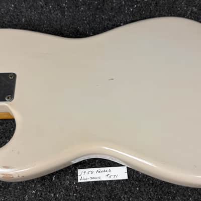 1958 Fender Duo-Sonic Desert Sand Original Vintage Finish Pickups+Pots with Case image 14