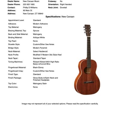 Martin Custom Shop 00 12-Fret Style 3 All Mahogany image 10
