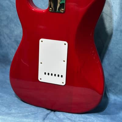 Fender Deluxe Super Strat 2001 - Crimson Red Transparent image 15