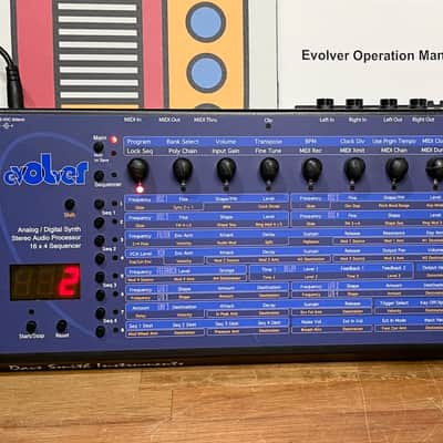 Dave Smith Instruments Evolver Desktop Monophonic Synthesizer - Blue image 1