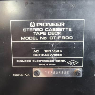 Pioneer CT-F900 Cassette Tape Deck image 7