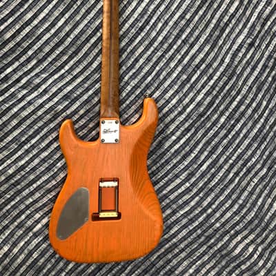 Luxxtone El Machete 2015 Orange Texture w/ Roasted Birdseye Neck image 7