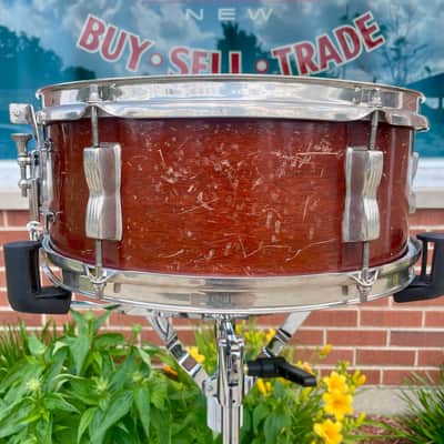 1957 WFL Ludwig 5.5x14 Model 491 Supreme Concert / Pioneer Snare Drum Mahogany image 4