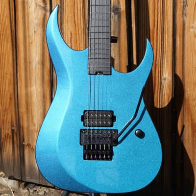 Schecter USA CUSTOM SHOP Sunset Extreme FR Blue-Purple Chameleon 6-String Electric Guitar w/ Black Tolex Hard Case image 2
