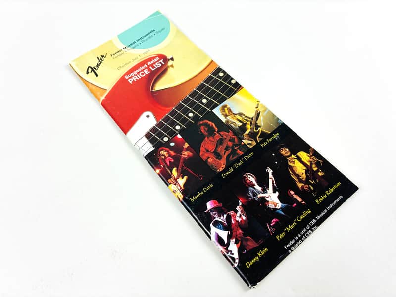 Fender Suggested Retail Price List – July 1, 1984 image 1