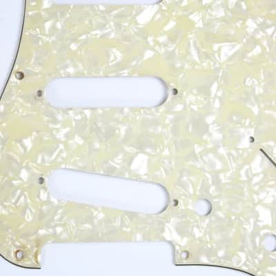 1980s-1990s John PAGE Custom Shop Fender 3-Ply Stratocaster Plus Deluxe Pearloid Pickguard Strat Pearl image 4