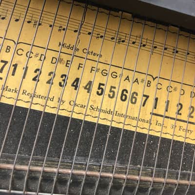 Vintage Oscar Schmidt Autoharp Black image 5