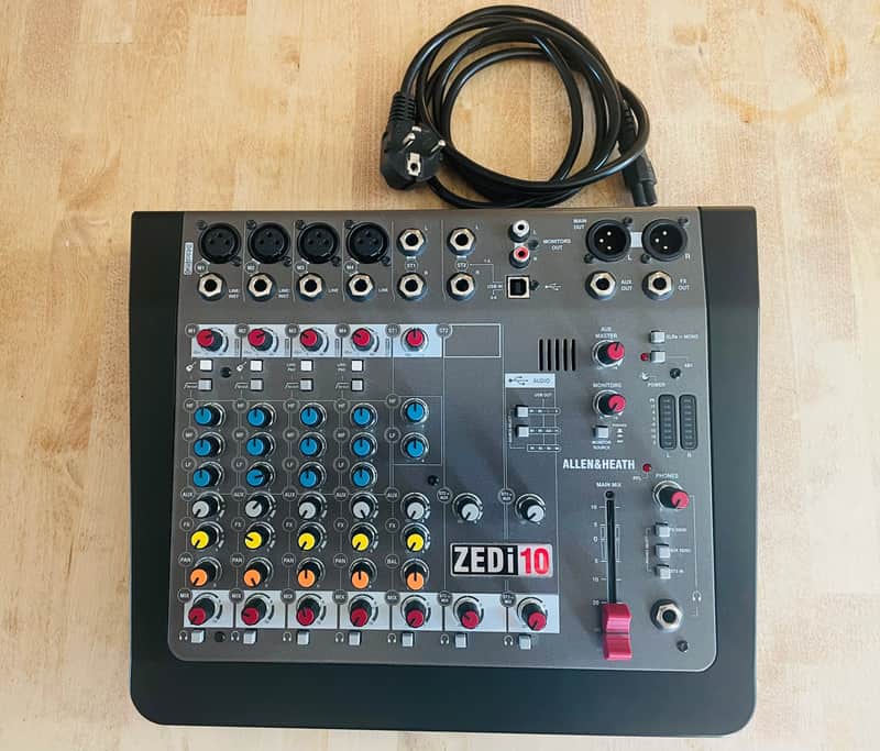 Allen & Heath ZEDi-10 Compact 10-Input Hybrid Mixer/USB Interface 2015 - Present - Black image 1