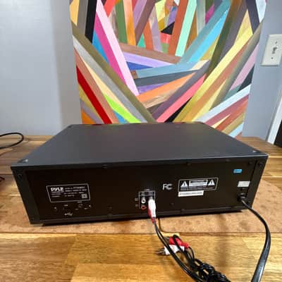 Pyle PT-659DU Double Cassette Tape Deck Black USB High Speed Dubbing Auto Stop image 14