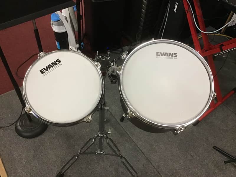 Tama 8”x6” and 10”x7” Tom pair brown composite 1980s - Brown maple color image 1