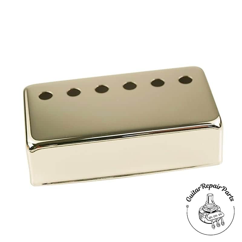 Metal Humbucker Pickup Cover, Vintage Nickel-Silver, 49.2mm spacing - Nickel image 1