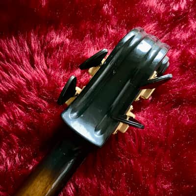 c.late 1960s Aria/Univox Matsumoku EB-1 Style Scroll Bass MIJ Vintage Bass Very Rare Bass “Brown” image 10