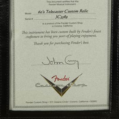 Fender Custom Shop John Cruz Masterbuilt 60s Tele Custom Relic 2 Tone Sunburst JC3589 ~ Balance Payment for Martin image 8
