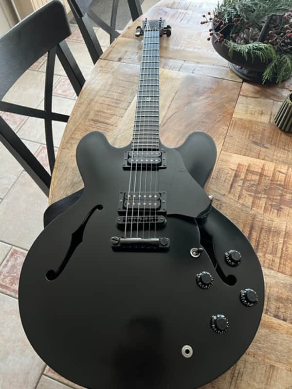 Gibson ES 335 Gothic 2000 - Black | Reverb