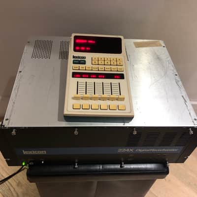 Lexicon 224XL Digital Reverberator with LARC Remote 1980s - Black / White Remote image 3