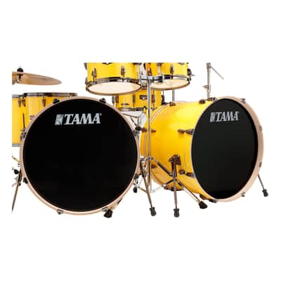 Tama Imperialstar 7-Piece Complete Kit w/ Double 22" Kick - Electric Yellow image 4