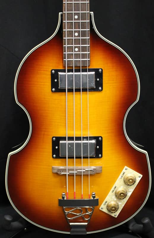 2024 Epiphone Viola Bass 4 String Electric Hollowbody Bass Guitar Vintage Sunburst 7lbs 2oz image 1