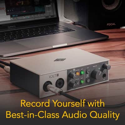 Universal Audio VOLT-2 USB Audio Interface with XLR,Guitar and 1/4 in TRS Cables image 4