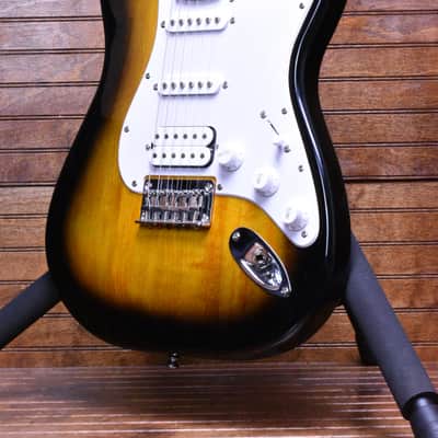 Squier Bullet Strat HSS Brown Sunburst image 1