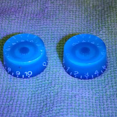 Original 1960's Gibson Black Barrel Speed Knob Set #2 - Les Paul, Junior, Special Melody Maker image 2