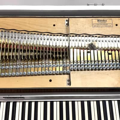 Rhodes Mark I Stage 73-Key Electric Piano, Refurbished in custom purple sparkle image 23