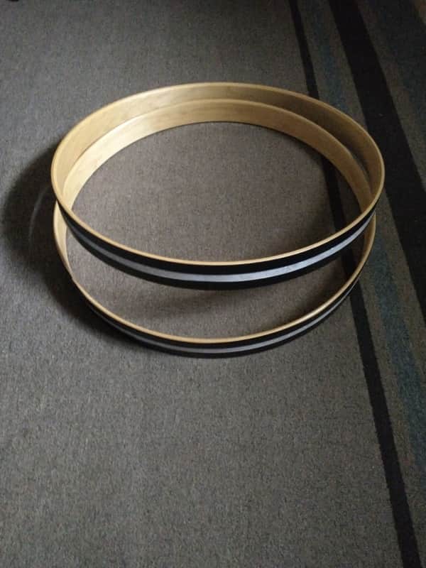 20" x 2" Maple Bass Drum Hoops image 1