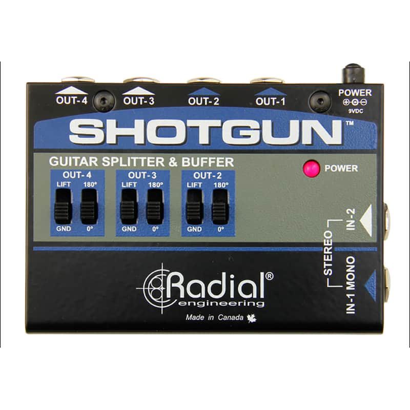 Mint Radial Engineering Tonebone Shotgun 4-Ch Amp Driver Guitar Level Signal Buffer image 1