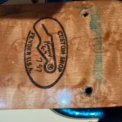 Fender Custom Shop Stratocaster Lenny Kravitz owned and played Late 90’s  - Blue sparkle image 14
