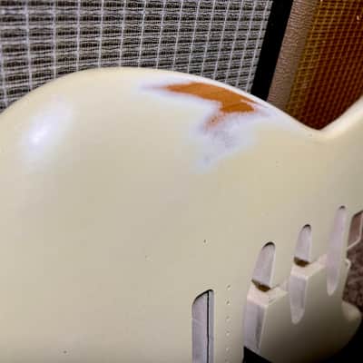 Relic Fender Stratocaster Body Alder Vintage Aged Olympic White 60s Nitrocellulose!😍 image 11